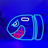 YUEYYNS Scudo al neon, a forma di squalo o bomba di squalo, per gaming e decorazione camera da letto, accessori da gioco
