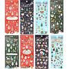 DPKOW 380+ Brillantini Adesivi Natale per Bambini Artigianato, Stickers Decalcomanie per Scrapbooking Fai Da Te Carte Album Foto, Puffy Adesivi Arti e Mestieri