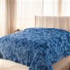 HOZY Coperta Plaid Pile, Coperta Letto Singolo/Matrimoniale 150 x 200 cm Flanella, Coperta Divano Grande Caldo Morbida - Blu Pietra