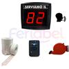 FERLABEL KIT ELIMINACODE COMPLETO DI DISPLAY CON SPEAKER AUDIO INTEGRATO + RADIOCOMANDO CON MICRODISPLAY+ CHIOCCIOLA+ 5 ROTOLI