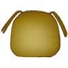 LI.G. SET DA 2 PEZZI LI.GI. ZA411 CUSCINO SEDIA CUCINA SAGOMATO IN COTONE PANAMA VARI COLORI TINTA UNITA (Giallo)