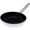 Pentole Agnelli Alluminio Antiaderente 3 mm Padella Svasata Alta a Saltare con Manico Inox Tubolare , Argento, 45 cm