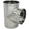 PEBSHOP RACCORDO A T PER TUBO STUFA PELLET ACCIAIO INOX Ø 12 cm.