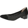 CAPRICE Pumps da Donna in Rafia con Tacco a Blocco, Marrone (Mud Comb), 39 EU