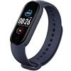 Szaerfa M5 Smart Band Braccialetto, IP67 Impermeabile Smart Watch Braccialetti Smartband Pressione sanguigna/Cardiofrequenzimetro/Pedometro Braccialetto sportivo Fitness Activity Tracker (Blu)