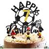 LXONTSG Decorazione Torta Calcio Compleanno - Cake Topper Giocatore per Feste a Tema - Decorazioni per Ragazzi e Ragazze 7 Anni