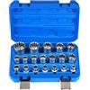 nutmanel Chiavi a Bussola 8-32mm Set di Chiavi a Bussola CR-V Acciaio al Cromo Vanadio Bussole Esagonali 1/2 Pollici 19PCS