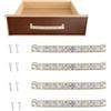 mumisuto 4 Pezzi Pomelli Per Porte In Cristallo 140X20X13mm Maniglie Per Mobili Con Viti In Vetro Con Strass E Cristalli Pomelli Per Cassetti In Stile Europeo,Con 8 Viti Per Mobili E Porte Per Credenze
