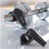 Navaris Ferma Pesi per Bilanciere Palestra 25mm - Set da 2 Morsetti Bilanciere Olimpionico - Blocca Dischi - Accessori Bilancieri - Sollevamento Peso Allenamento Uomo Donna