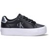 CALVIN KLEIN JEANS Sneaker donna nera in pelle