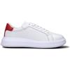 CALVIN KLEIN Sneaker uomo bianca/rossa in pelle