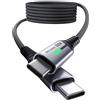 INIU Cavo USB C USB C 100W, 1m Cavo USB Type-C PD 5A Ricarica Rapida QC 4.0 Nylon Cavo Tipo C Caricabatterie Cellulare per iPhone 16 15 Pro Max Samsung S24 S23 Ultra iPad MacBook Pixel 7 Pro ECC.