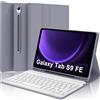 IVEOPPE Tastiera per Samsung Galaxy Tab S9 FE/S10 FE 10.9/S9 11, Cover Tastiera Italiana Bluetooth Rimovibile per Samsung Galaxy Tab S9 2023/S9 FE 2023/S10 FE 2025, Viola lavanda