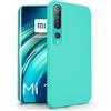 N NEWTOP Cover Compatibile per Xiaomi Mi 10 5G - 10 Pro 5G, Custodia TPU SOFT Gel Silicone Ultra Slim Sottile Flessibile Case Posteriore Protettiva (Turchese)