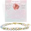Farfume Bracciale Donna Chakra 4 mm Perline Bracciali, Cristalli Pietre Naturali Gioielli Regalo per le Donne