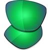 Saucer Frogskin - Lenti di ricambio per occhiali da sole Oakley Frogskin OO9013 Low Bridge Fit OO9245, ad alta definizione, colore: verde giada polarizzate