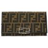 Fendi Pre-Owned - Portafoglio con motivo Zucchino 1990-2000 - Donna - pelle/tela - Taglia unica - Marrone