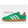 Adidas Originals Gazelle Uomo Scarpe Sportive IN Luce Blu E Bianco Misura UK 12