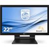 Philips Monitor PC 21.5 Full HD Touch LED Luminosità 250 cd/m² Contrasto 1000:1 DVI VGA HDMI SmoothTouch - 222B9T