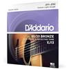D'Addario Corde Chitarra Acustica | Corde per Chitarra Acustica | Corde Acustica | EJ13 Set Corde Acustica Ej 80 20 Brz Rnd Wnd, 11-52
