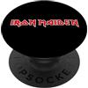 Iron Maiden PopSockets Iron Maiden - Classic Logo PopGrip: Impugnatura per Telefoni Cellulari e Tablet Intercambiabile