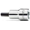 Beta 910PE 5 - Chiavi a bussola maschio esagonale con attacco quadro femmina 3/8 cromate - inserti bruniti
