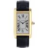 Cartier - Tank Américaine 45mm Pre-owned anni '90 - unisex - pelle/vetro zaffiro/oro giallo 18kt - Taglia unica - Bianco