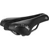 Selle Italia LADY Gel TM Flow - Sella bici da Corsa Donna, Rail Manganese Tubo Ø7, Sella Road Gran Turismo Fibra-Tek, Comfort Gel, Ammortizzatore - Taglia L2, Nero