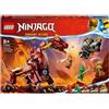 LEGO NINJAGO 71793 Dragone di Lava Transformer Heatwave, Serie Dragons