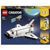 LEGO Creator 31134 Space Shuttle, Set 3 in1 con Astronauta e Astronave