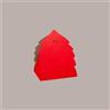 LUCGEL 5 Pz Scatola per Confezione Regalo Porta Panettone in Cartoncino Grafica Seta Rosso a Forma di Albero 345x300H330mm