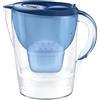 BRITA Caraffa filtrante Marella XL blu (3,5 l), incl. 1 cartuccia MAXTRA PRO All-in-1, caraffa grande con LTI digitale e coperchio a scatto - ora in confezione sostenibile Smart Box