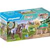 Playmobil Horse World Set 3 Cavalli con Selle 71356
