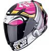 SCORPION Casco EXO-491 PIRATE Nero Rosa SCORPION L