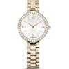 Swarovski Orologio Certa, Fabbricato in Svizzera, Bracciale di metallo, Tono dorato, Finitura in tonalità champagne dorato