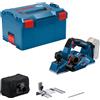 Bosch Professional 18V System Pialletto a batteria GHO 18V-26 (motore brushless, incl. sacchetto raccoglipolvere, guida parallela, 1 lama reversibile Wood Razor, L-BOXX, senza batteria/caricabatt.)