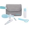 Babymoov A032003 Trousse per L'igiene del Bambino, 6 Accessori con Termometro Digitale per Bambini, Grigio