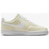 NIKE SCARPA DONNA COURT VISION LO NN COLORE BEIGE/BIANCO