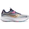 SAUCONY RIDE 15 SCARPA RUNNING DONNA - GRIGIO/ROSA/BLU SCURO/ORO/BIANCO