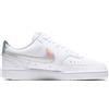 NIKE SCARPA LIFESTYLE DONNA COURT VISION LO COLORE BIANCO LOGO ARGENTO