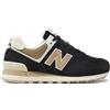 NEW BALANCE 574 W SCARPE DONNA SNEAKERS TEMPO LIBERO COLORE NERO/SABBIA