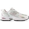 NEW BALANCE SCARPE UNISEX 530 COLORE BIANCO ARGENTO ROSA