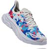 HOKA ONE ONE CLIFTON EDGE GEOMETRIC SCARPA UNISEX - LIMITED EDITION - BIANCO/BLU/ROSSO