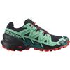 SALOMON SPEEDCROSS 6 SCARPA RUNNING TRAIL DONNA - BLACK/BISCAY GREEN/FIERY RED