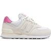 NEW BALANCE 574 W SCARPE DONNA SNEAKERS TEMPO LIBERO COLORE ECRU' ROSA