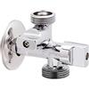 ROGER Rubinetto o valvola combinata per bide-WC 3 vie (1/2 x 3/8 x 3/4)