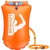 LUXHEIM Confezione da 2 galleggianti da traino per attività all'aperto, nuoto, ben visibili, galleggianti, impermeabili, gonfiabili in PVC, per triathlon