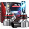OUSHI Lampadine HB3 LED 55W, Canbus 9005 LED Lampadine per Fari, Lampadine Fendinebbia Super Luminose Impermeabili Da 12000 LM, 6000K Xenon Bianco (2 Pezzi)