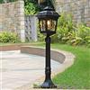 Chao Zan Lampione da Esterno 1-Luce Altezza 82 cm- Illuminazione Giardino Vialetto Design Classico- Lampione Vintage Alluminio Pressofuso - E27 Portalampada-lampadina non inclusa (Tipo: A)