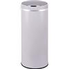KITCHEN MOVE - Pattumiera automatica con apertura sensorizzata, in acciaio INOX, capacità: 42 l, diametro: 30 cm, altezza: 74 cm, colore: Bianco, acciaio inossidabile